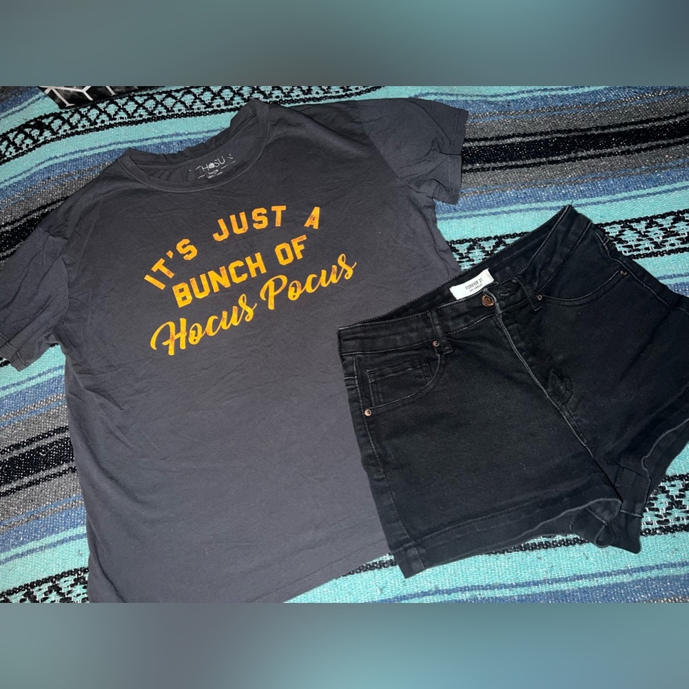 Hocus Pocus Tee and Black Shorts Bundle